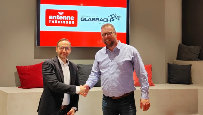 ANTENNE THÜRINGEN Geschäftsführer Christian Berthold (li.) und Marcus Malsch, Organisationsleiter des Glasbachrennens 